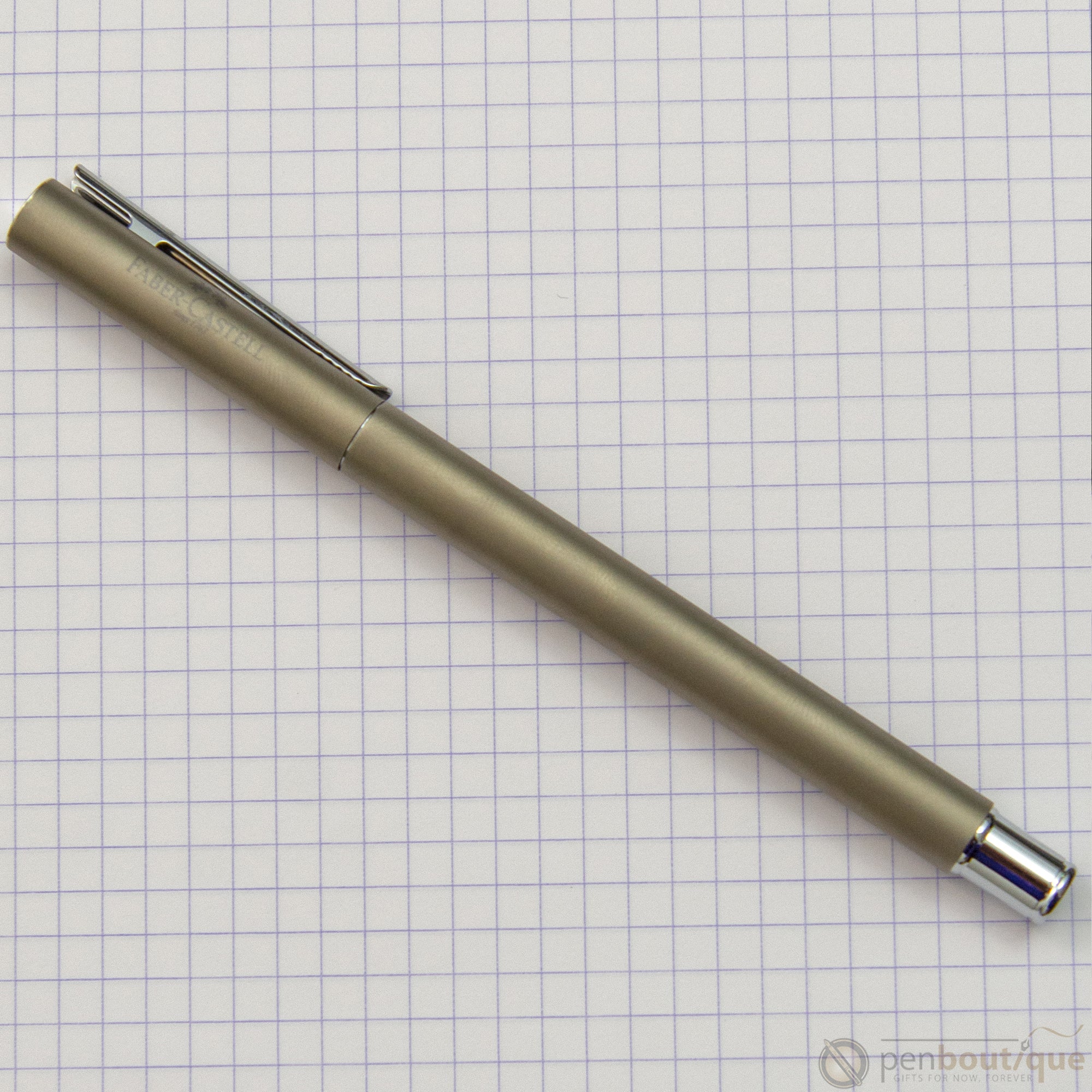 Faber Castell NEO Slim Fountain Pen - Matte Stainless Steel-Pen Boutique Ltd