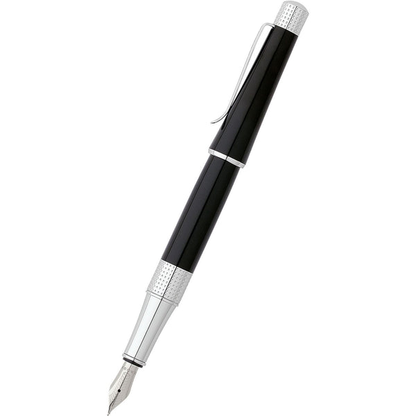Cross Beverly Fountain Pen - Black Lacquer - Medium-Pen Boutique Ltd