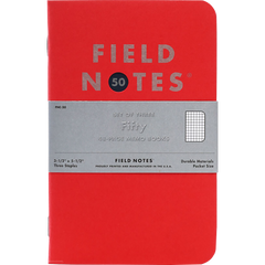 Field Notes Memo Book - Fiftieth Quarterly Edition - Red Alert-Pen Boutique Ltd