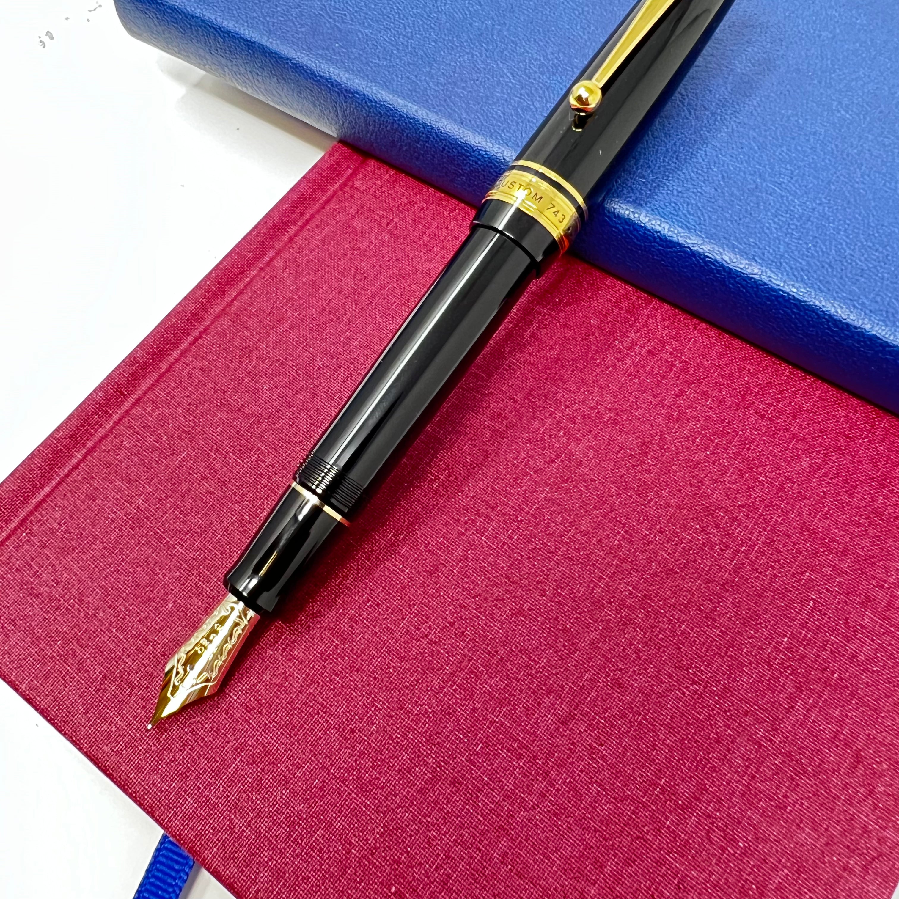 Pilot Custom 743 Fountain Pen - Black-Pen Boutique Ltd