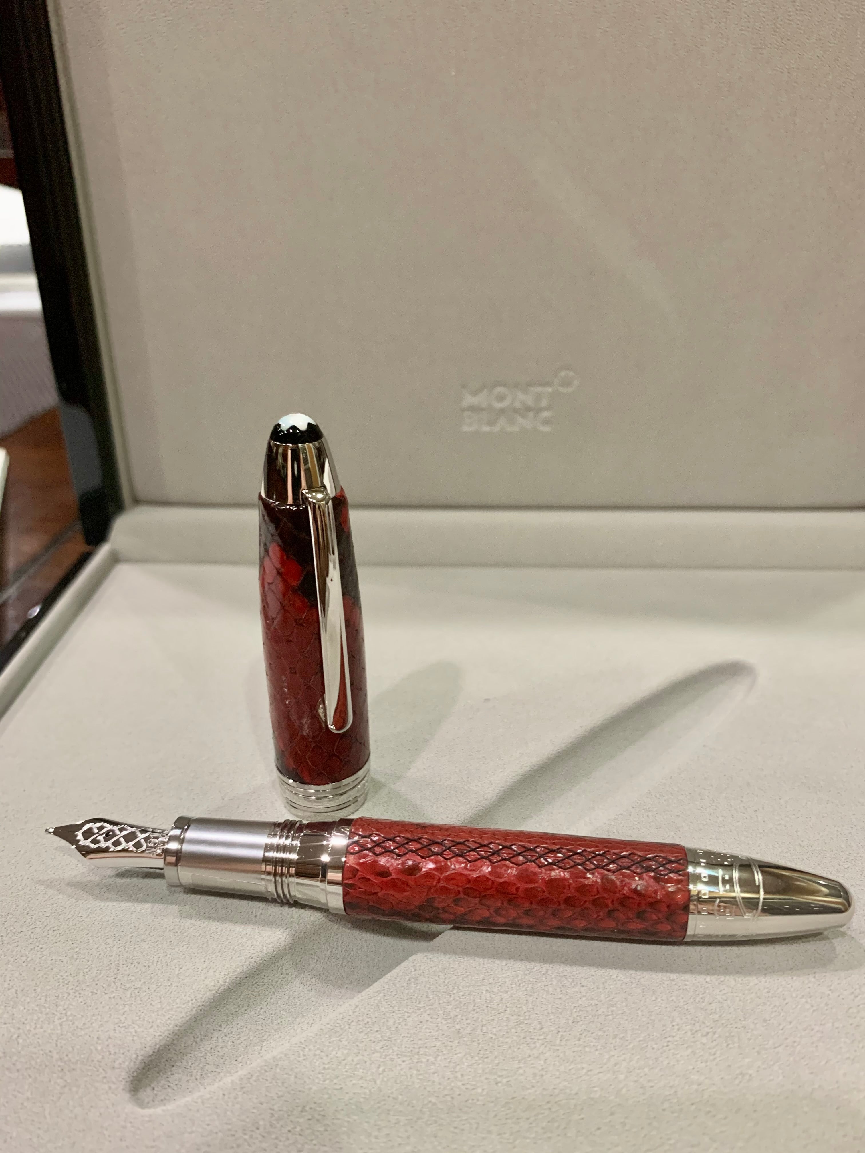 Montblanc Meisterstuck Fountain Pen - Great Masters - Python Leather-Pen Boutique Ltd