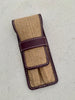 Pen Boutique Yak Leather 2 Pen Jute Cover - Purple-Pen Boutique Ltd