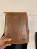 Pen Boutique Yak Leather A5 Zipped Folio - Crazy Horse-Tan-Pen Boutique Ltd