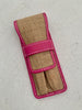 Pen Boutique Yak Leather 2 Pen Jute Cover - Pink-Pen Boutique Ltd