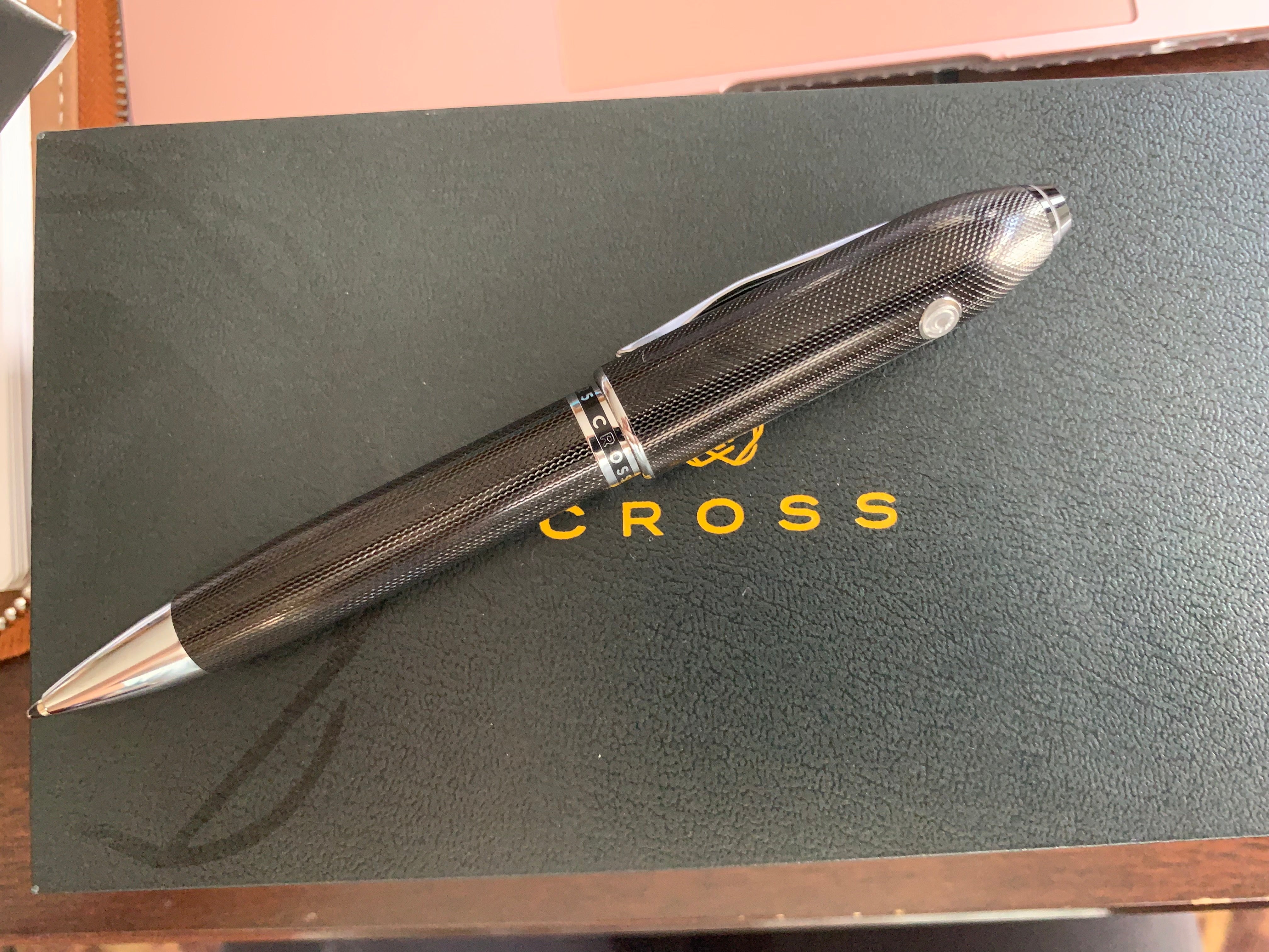 Cross Peerless TrackR Ballpoint Pen - Carbon Black-Pen Boutique Ltd