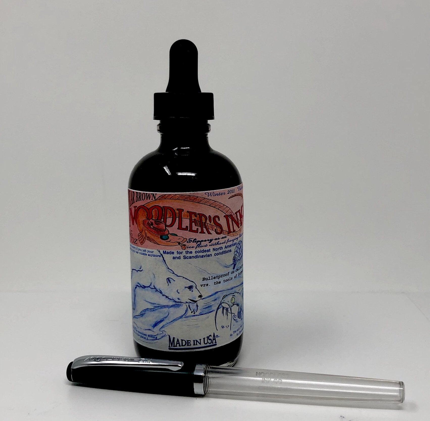 Noodler's Ink Polar Brown 4.5 oz Ink Bottle-Pen Boutique Ltd