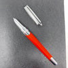 ST Dupont Defi Millennium Silver/Matte Orange Fountain Pen-Pen Boutique Ltd