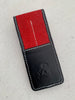 Pen Boutique Yak Leather 2 Pen Jute Cover - Red/Black-Pen Boutique Ltd