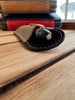 Pen Boutique Yak Leather Single Pen Sleeve - Olive/Black-Pen Boutique Ltd