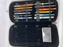 Pen Boutique Yak Leather 24 Pen Zipped - Veg Tanned -Brown/Tan-Pen Boutique Ltd