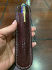 Pen Boutique Yak Leather Single Pen Sleeve - Brown Glitter-Pen Boutique Ltd