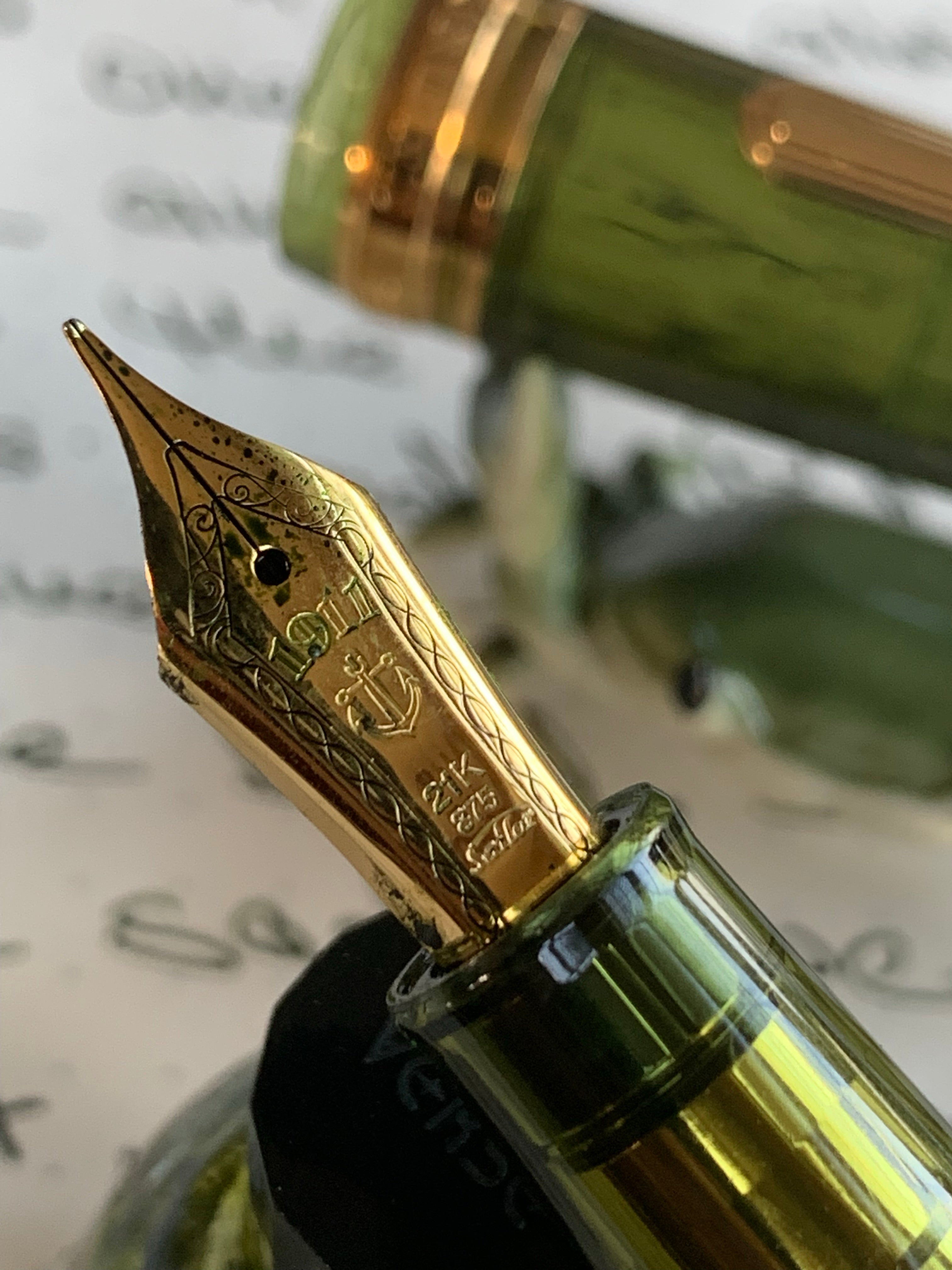 Sailor 1911L Fountain Pen - Kagero Green (Pen Boutique Exclusive)-Pen Boutique Ltd