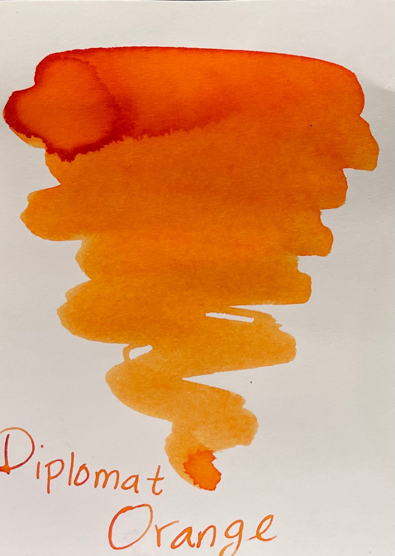 Diplomat Ink Bottle - Orange - 30 ml-Pen Boutique Ltd