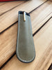 Pen Boutique Yak Leather Single Pen Sleeve - Olive/Black-Pen Boutique Ltd