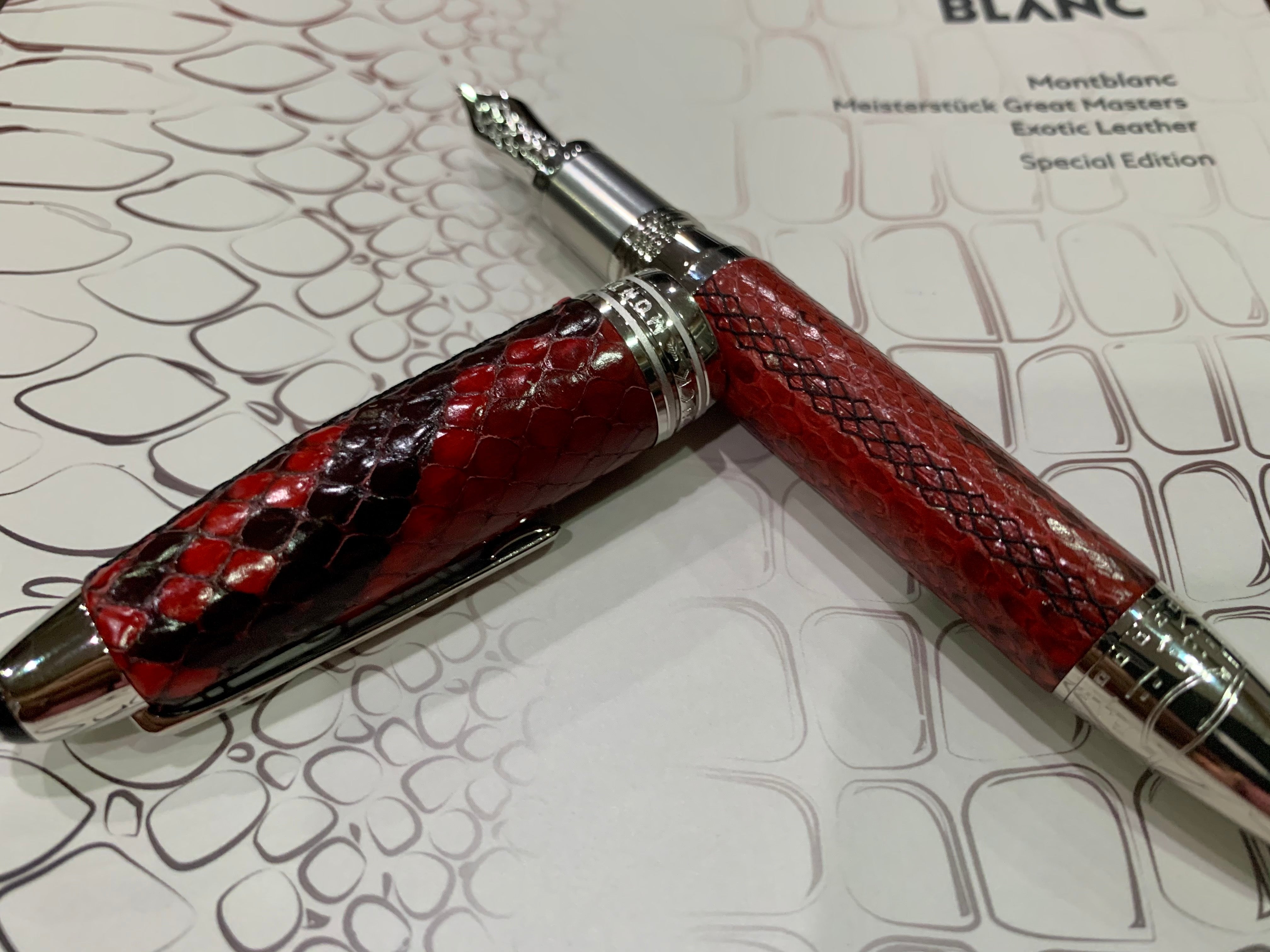 Montblanc Meisterstuck Fountain Pen - Great Masters - Python Leather-Pen Boutique Ltd
