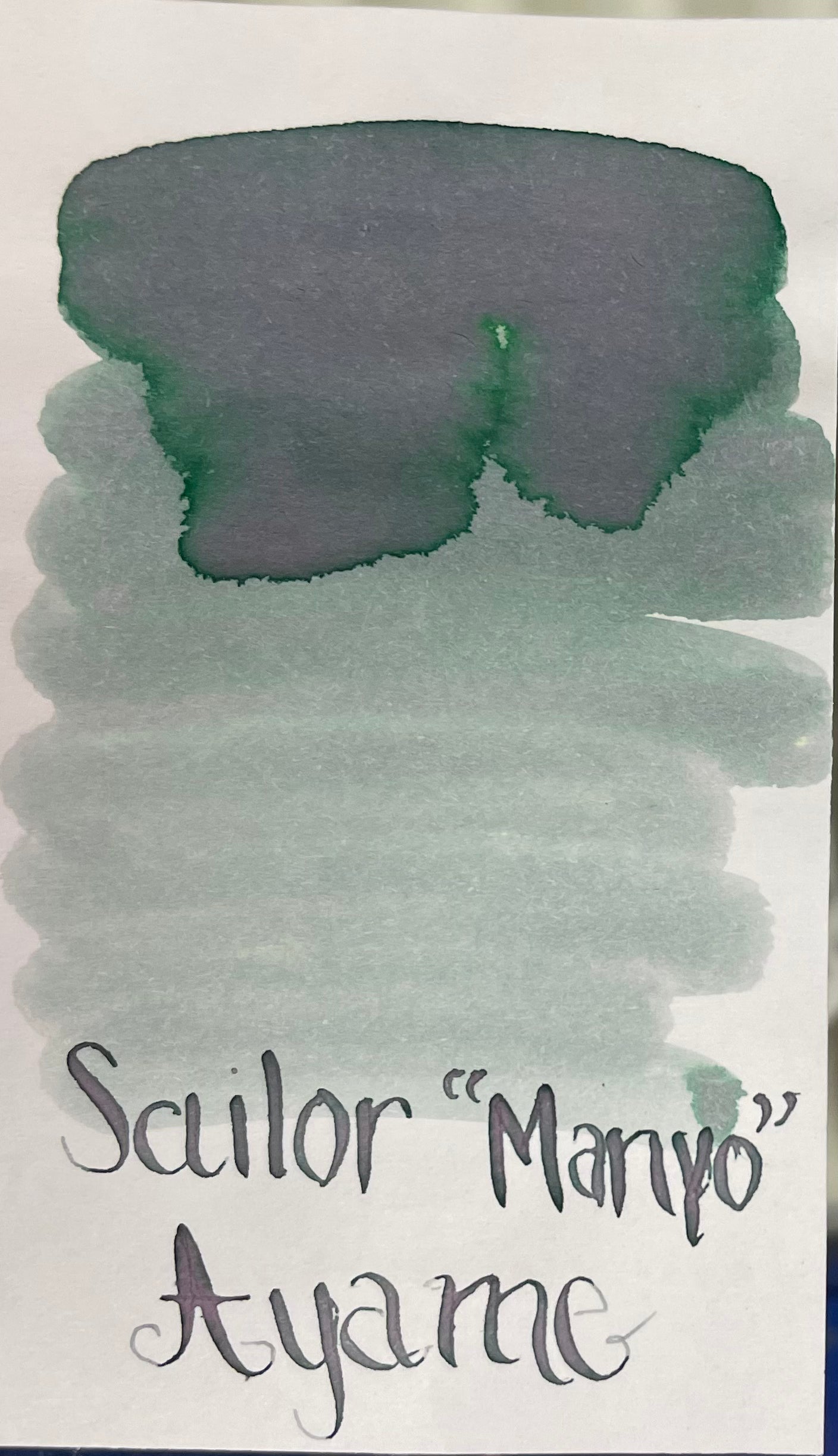 Sailor Manyo Ink Bottle - Ayame (Gray-Green) - 50ml-Pen Boutique Ltd