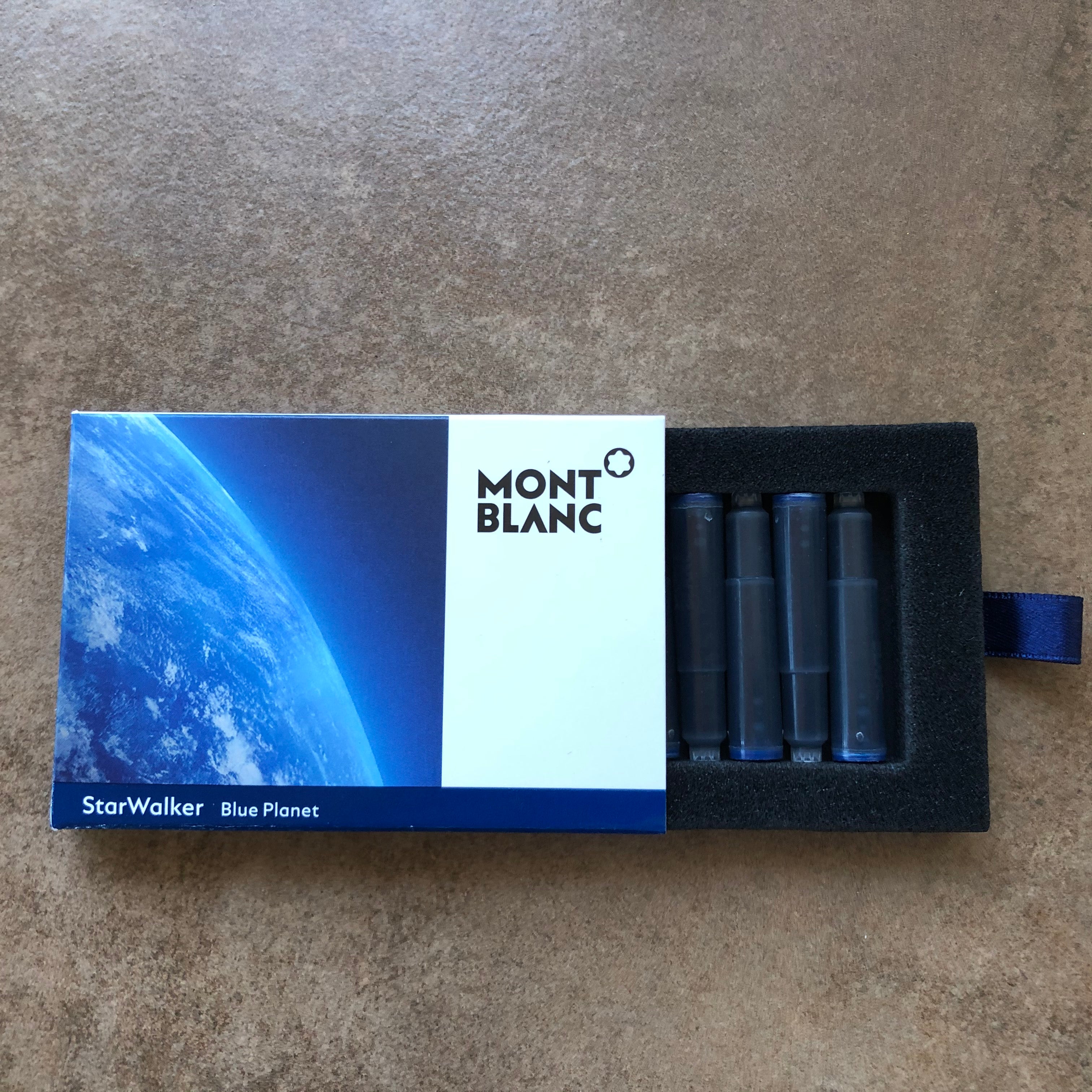 Montblanc Starwalker Ink Cartridge - Blue Planet - 8 per pack-Pen Boutique Ltd