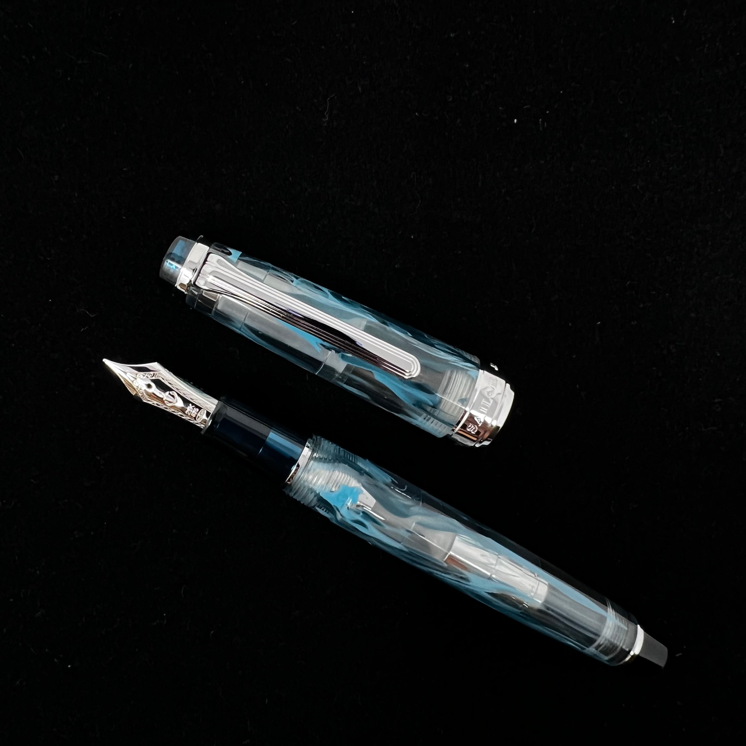 Sailor Professional Gear Fountain Pen - Veilio Blue Green - Standard (Bespoke Dealer Exclusive)-Pen Boutique Ltd