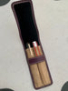 Pen Boutique Yak Leather 2 Pen Jute Cover - Purple-Pen Boutique Ltd