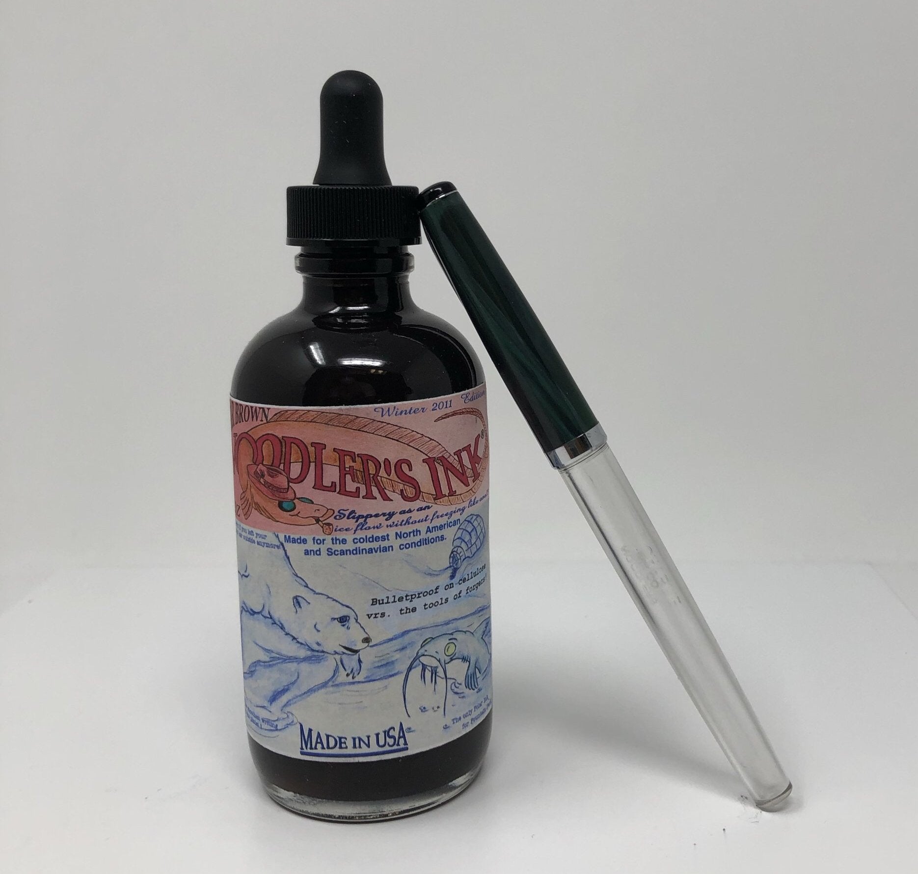 Noodler's Ink Polar Brown 4.5 oz Ink Bottle-Pen Boutique Ltd