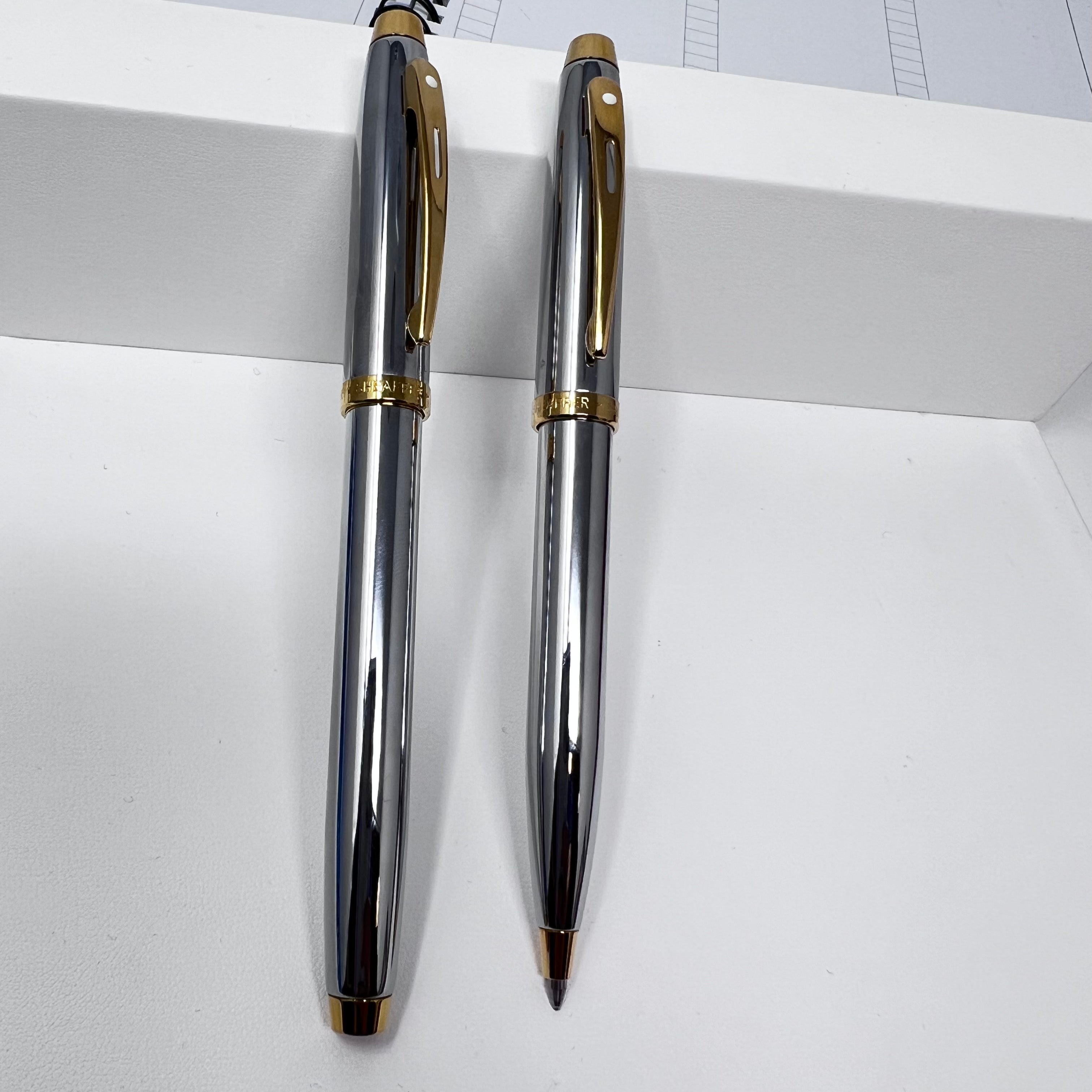 Sheaffer 100 Ballpoint Pen in PVD Gold