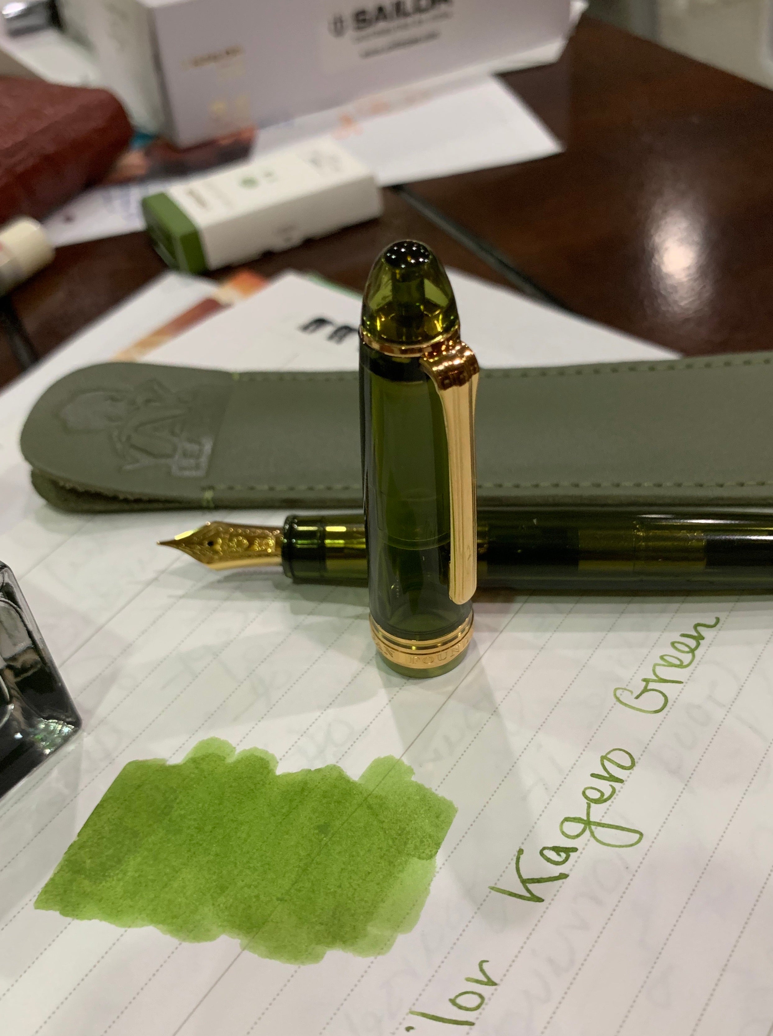 Sailor 1911L Fountain Pen - Kagero Green (Pen Boutique Exclusive)-Pen Boutique Ltd