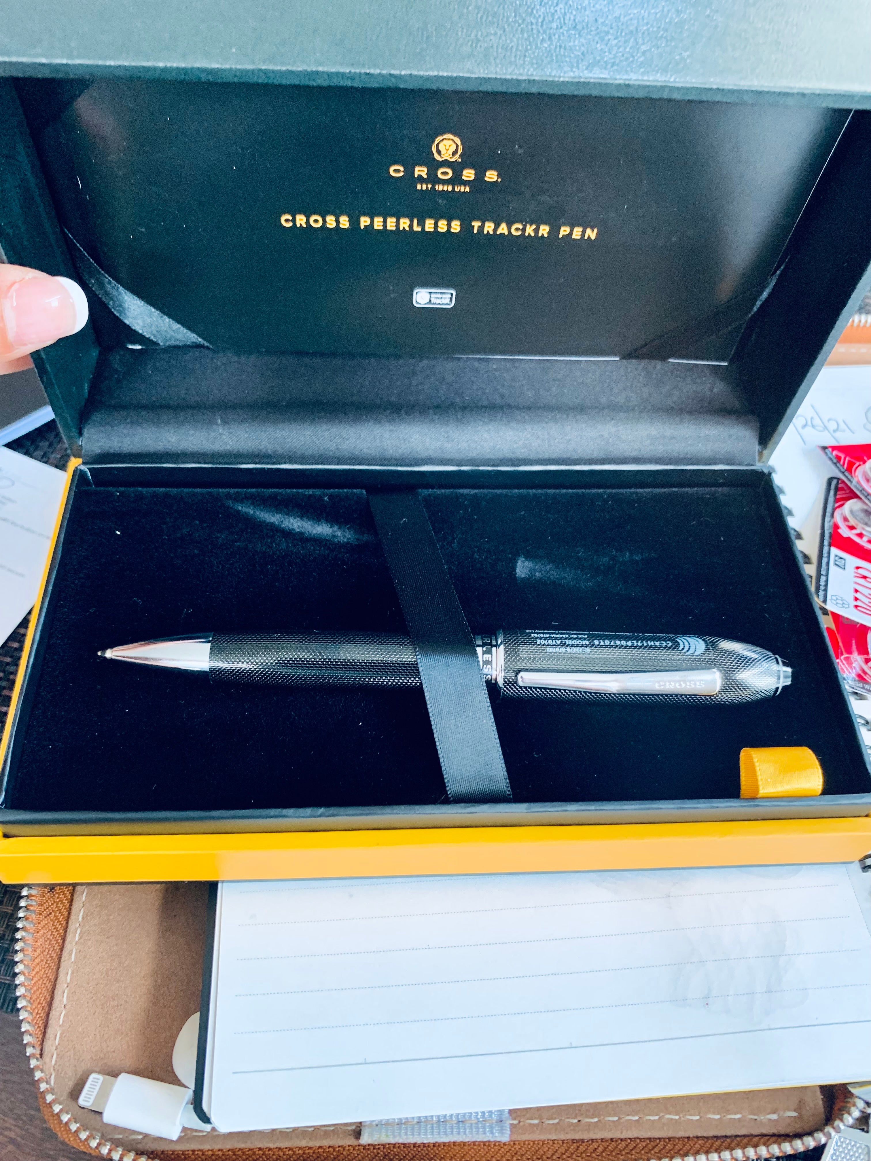 Cross Peerless TrackR Ballpoint Pen - Carbon Black-Pen Boutique Ltd