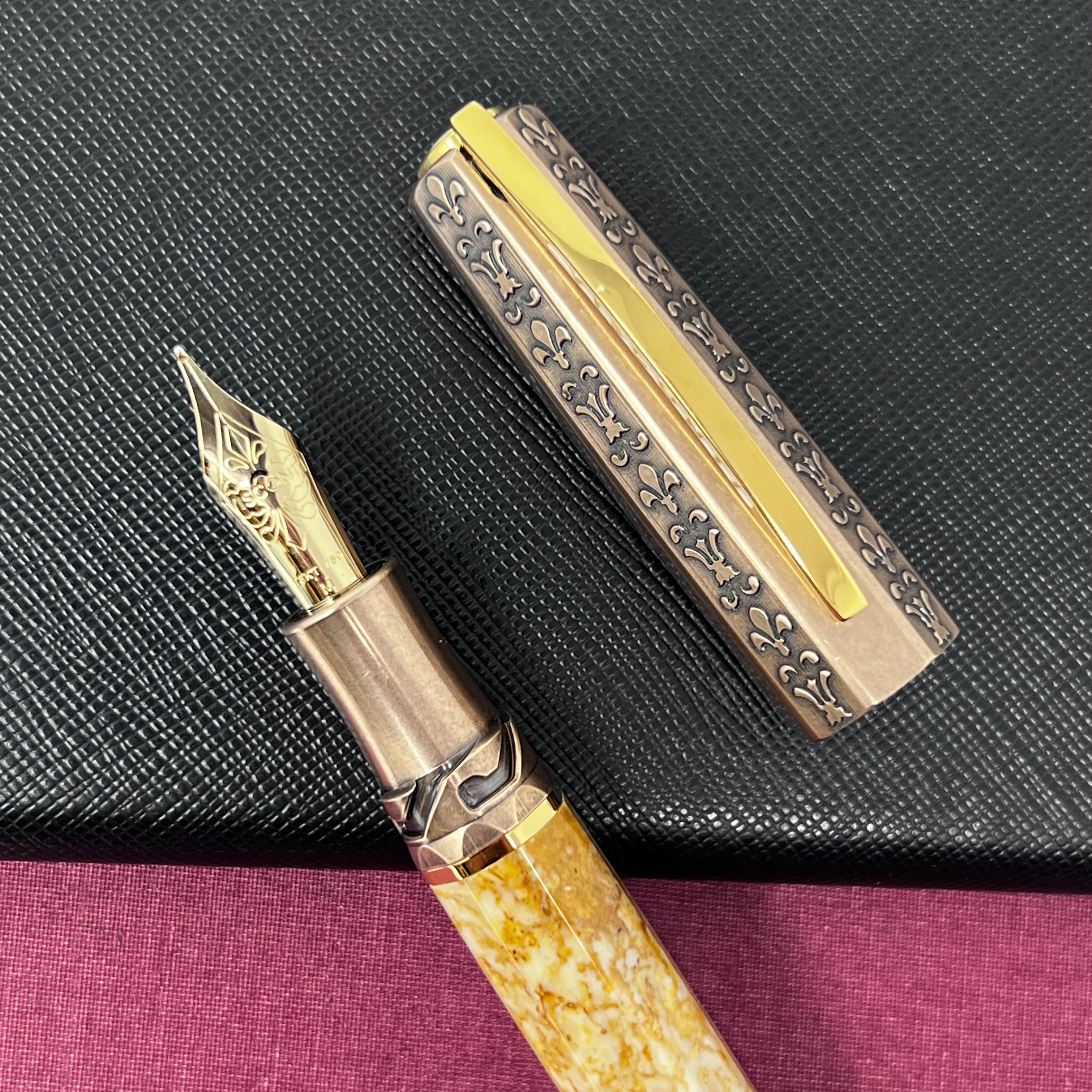 GOLD FOUNTAIN PEN : GIFT FOR ARTIST – Magnifico Beaux Arts