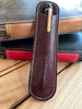 Pen Boutique Yak Leather Single Pen Sleeve - Brown Glitter-Pen Boutique Ltd