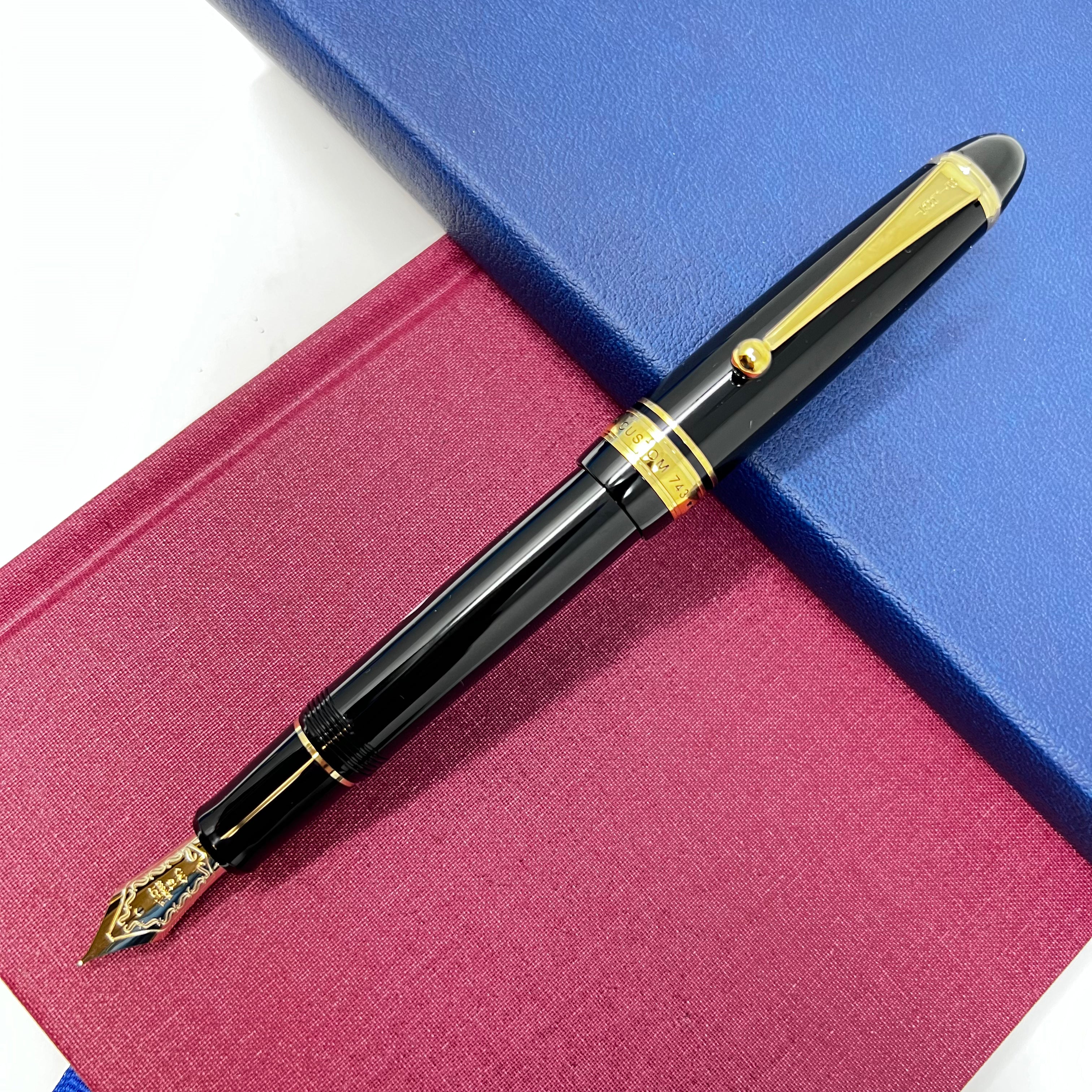 Pilot Custom 743 Fountain Pen - Black-Pen Boutique Ltd