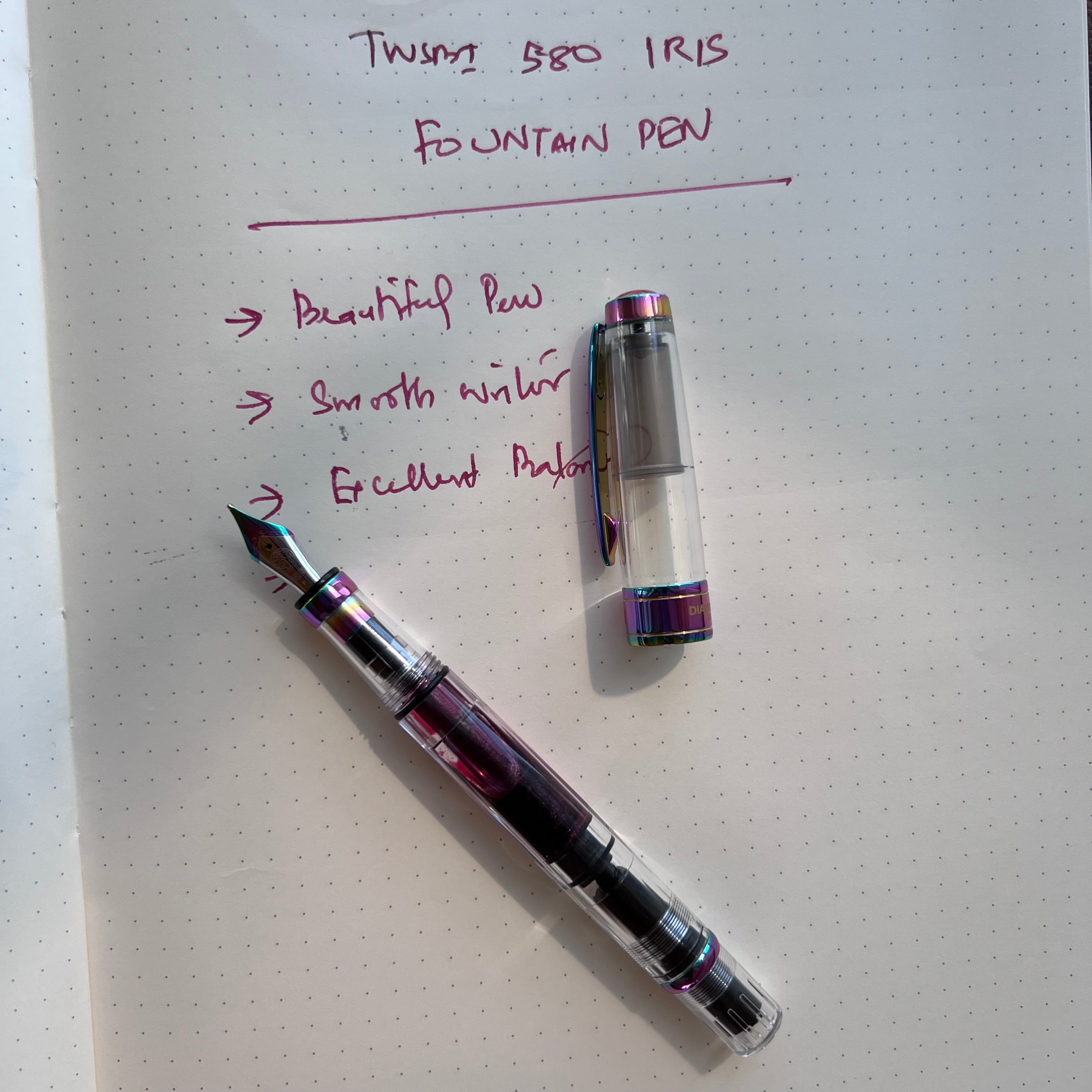  TWSBI Diamond 580 Fountain Pen nib Stub 1.1 : Office Products