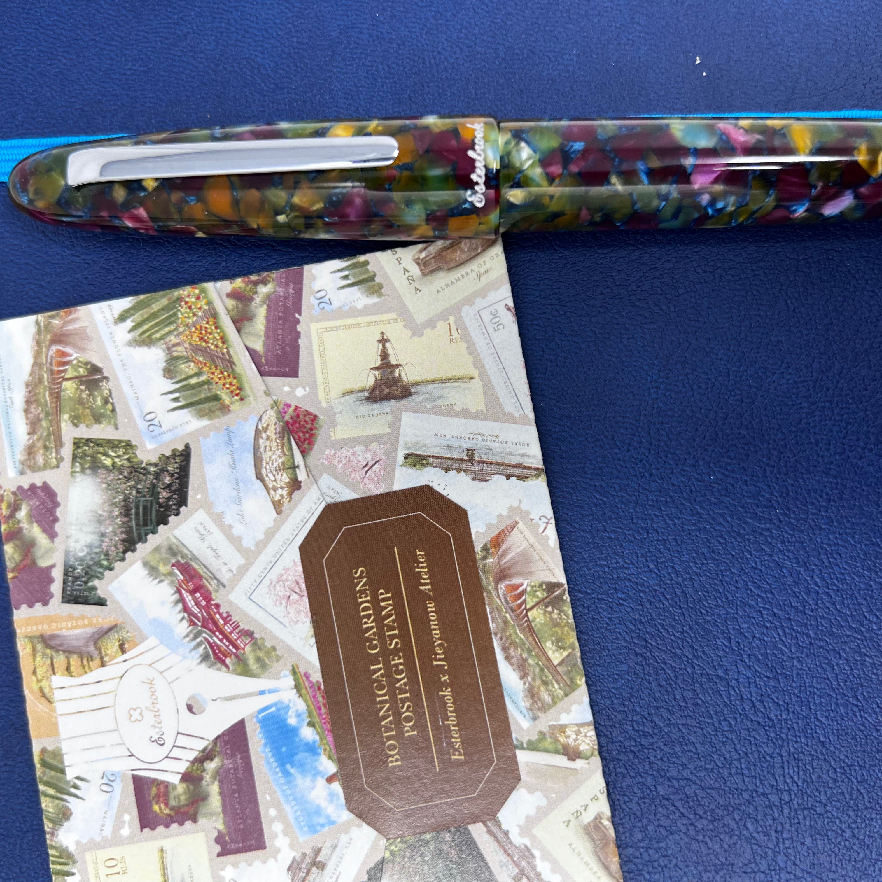 Esterbrook Estie Rollerball Pen - Botanical Garden - Palladium-Pen Boutique Ltd