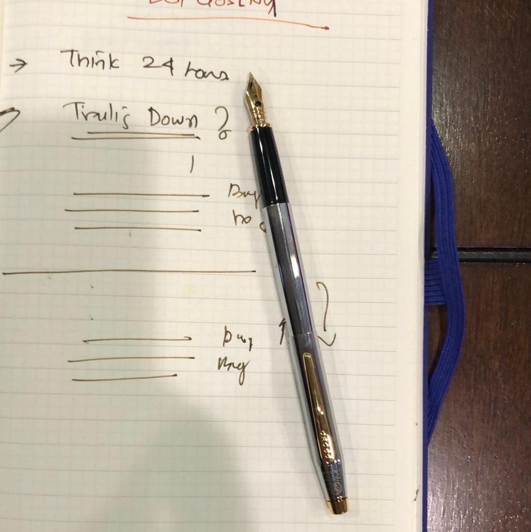 Cross Classic Century Fountain Pen - Medalist - Gold Trim-Pen Boutique Ltd