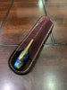 Pen Boutique Yak Leather Single Pen Sleeve - Brown Glitter-Pen Boutique Ltd