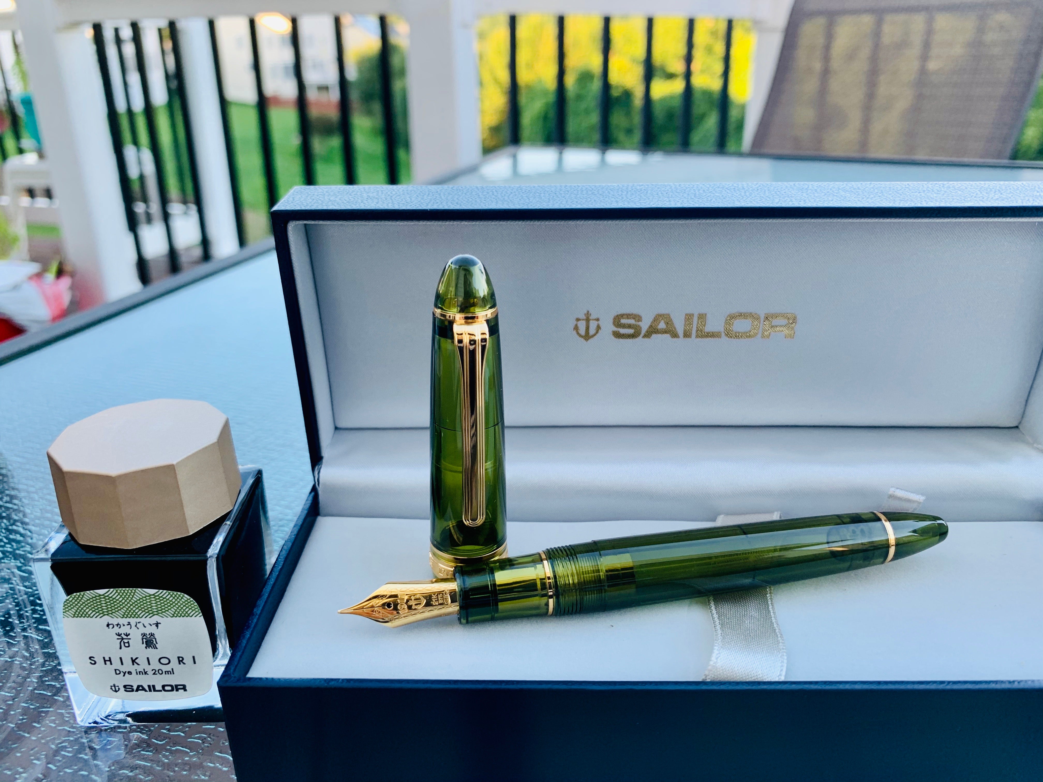 Sailor 1911L Fountain Pen - Kagero Green (Pen Boutique Exclusive)-Pen Boutique Ltd