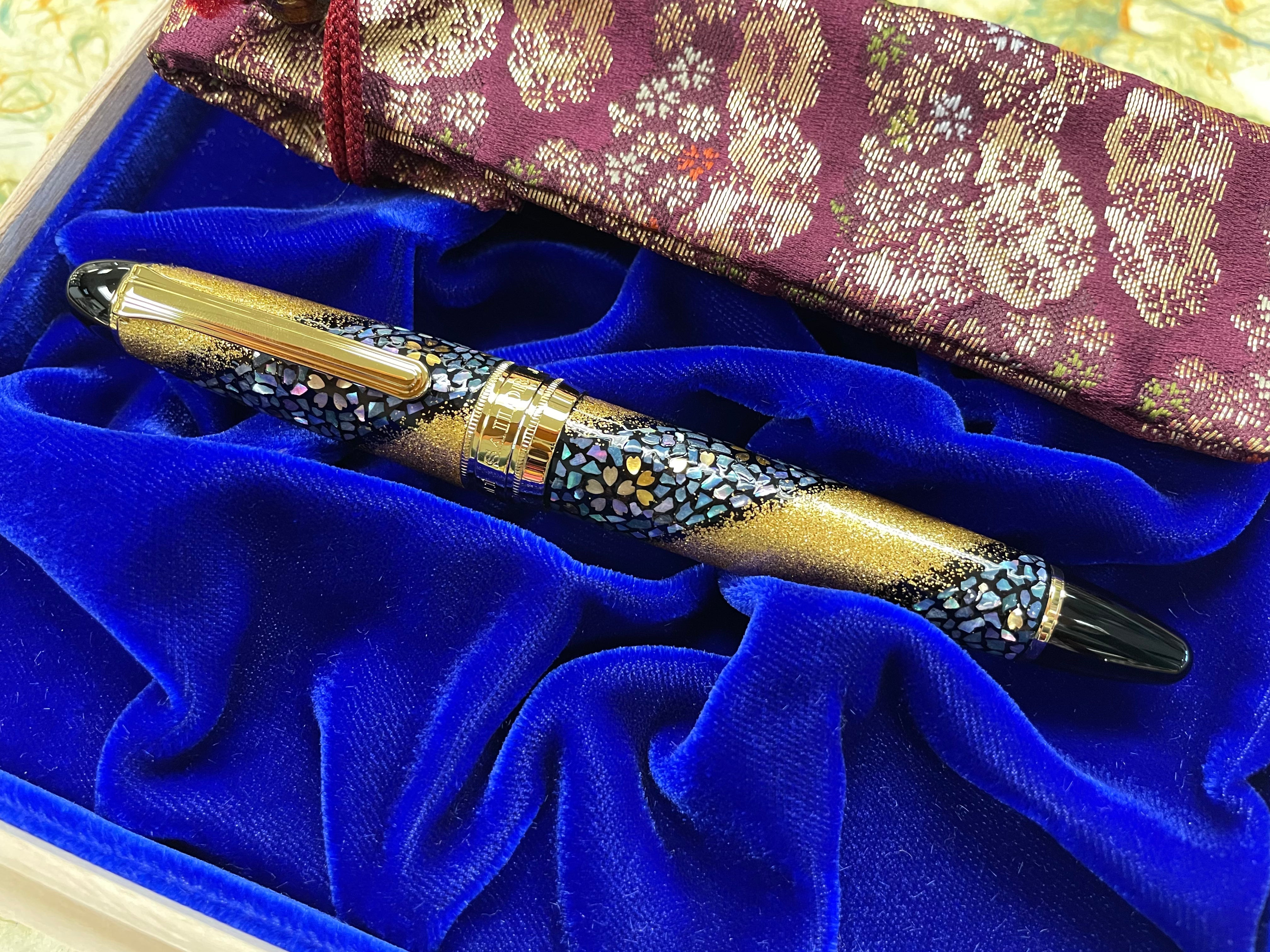 Sailor Maki-e Fountain Pen - Limited Edition - Sakura Nagare - King of Pens-Pen Boutique Ltd