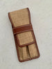 Pen Boutique Yak Leather 2 Pen Jute Cover - Tan/Brown - Pen Boutique Ltd