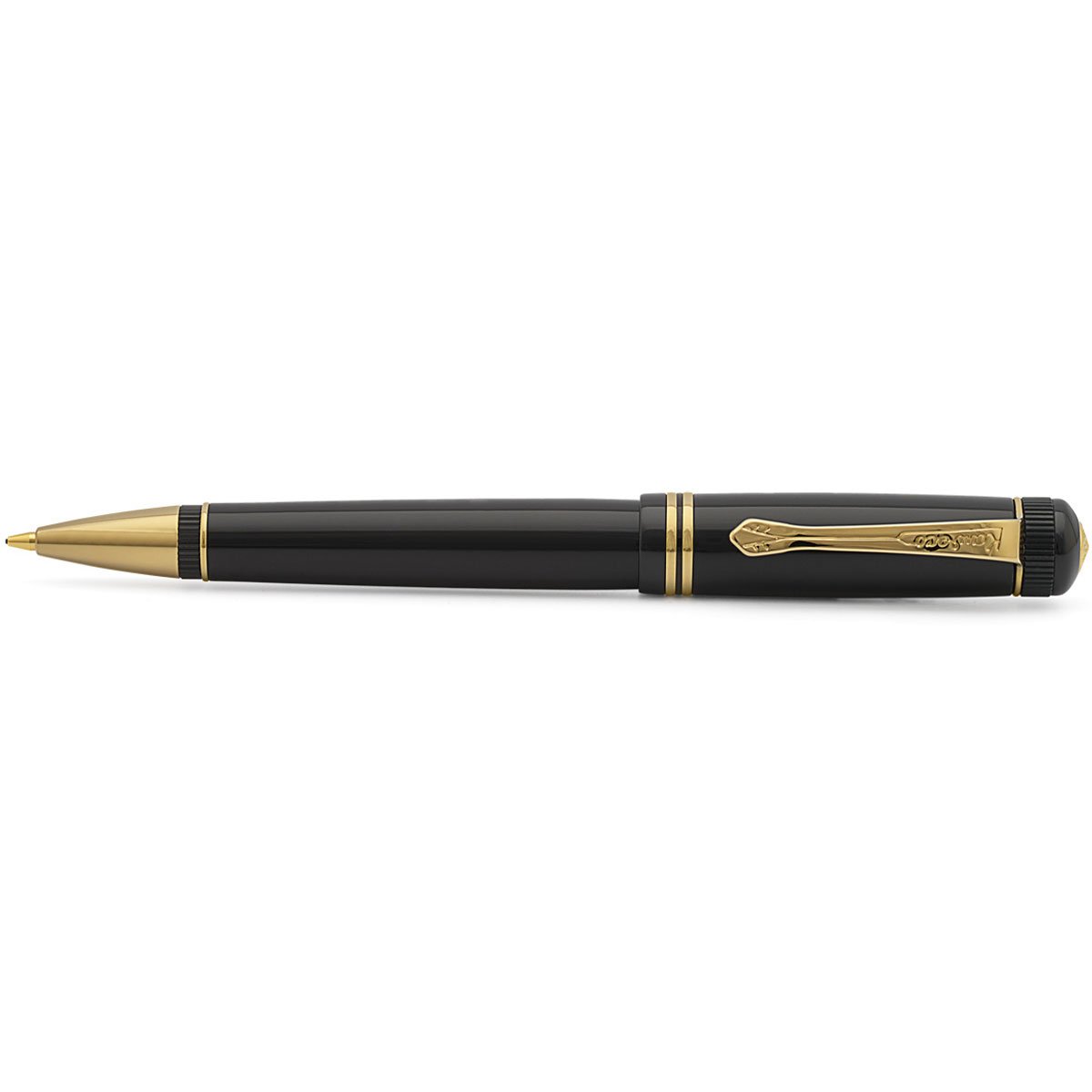 Kaweco Dia2 Twist Pencil - Black Gold Trim - 0.7mm-Pen Boutique Ltd
