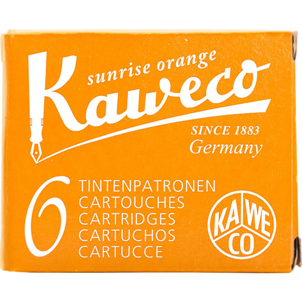 Kaweco Ink Cartridges - 6 pieces - Sunrise Orange-Pen Boutique Ltd