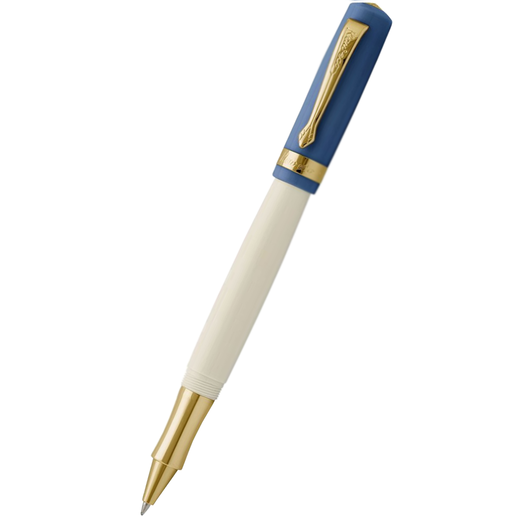 Bolígrafo Kaweco Student - Diseño Años 50, Multicolor (Crema/Azul), Punta Redonda, 13 Cm