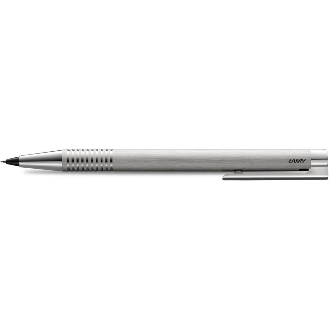 Lamy Logo Mechanical Pencil - Brushed Stainless Steel - 0.5mm-Pen Boutique Ltd