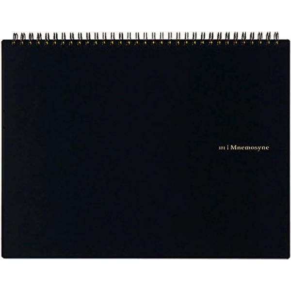 Maruman Mnemosyne Notebook - Black - Blank - A4-Pen Boutique Ltd