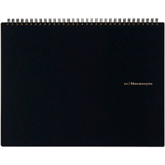 Maruman Mnemosyne Notebook - Black - Blank - A4-Pen Boutique Ltd