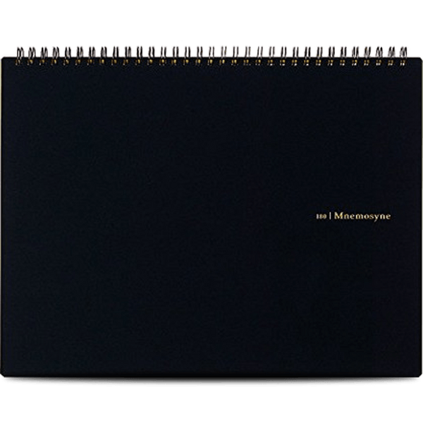 Maruman Mnemosyne Notebooks - Black - Grid - A4-Pen Boutique Ltd