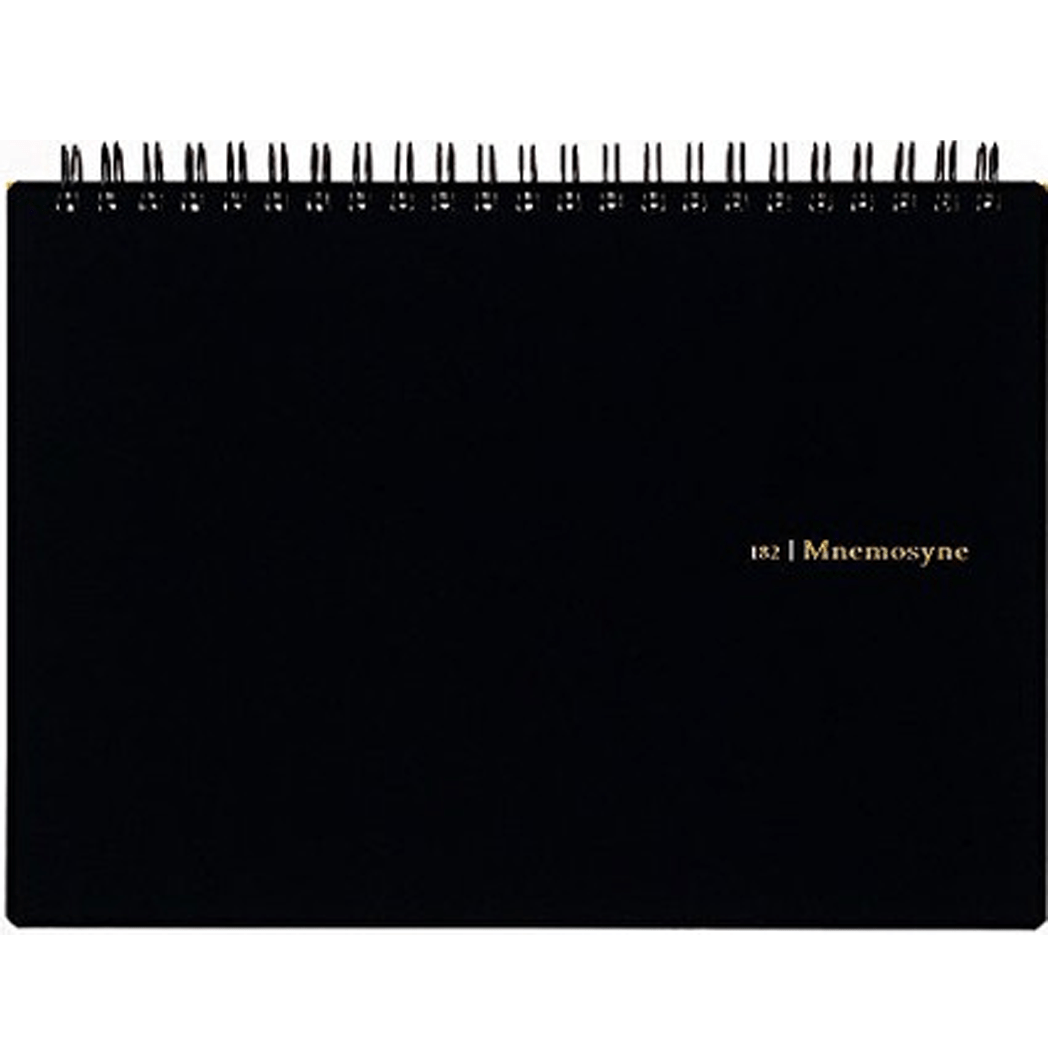 Maruman Mnemosyne Notebooks - Black - Grid - A5-Pen Boutique Ltd