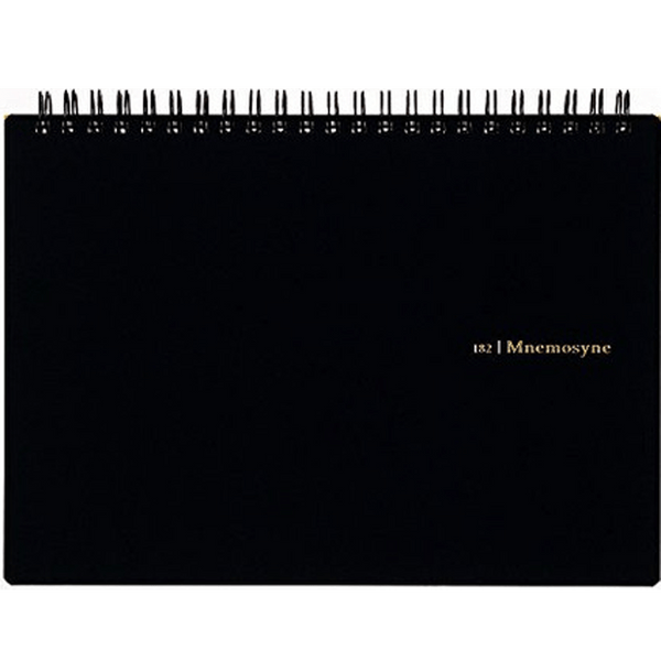Maruman Mnemosyne Notebooks - Black - Grid - A5-Pen Boutique Ltd