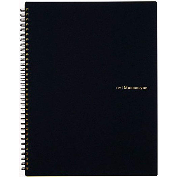 Maruman Mnemosyne Notebooks - Black - Lined - A4-Pen Boutique Ltd