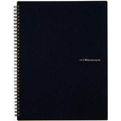Maruman Mnemosyne Notebooks - Black - Lined - A4-Pen Boutique Ltd