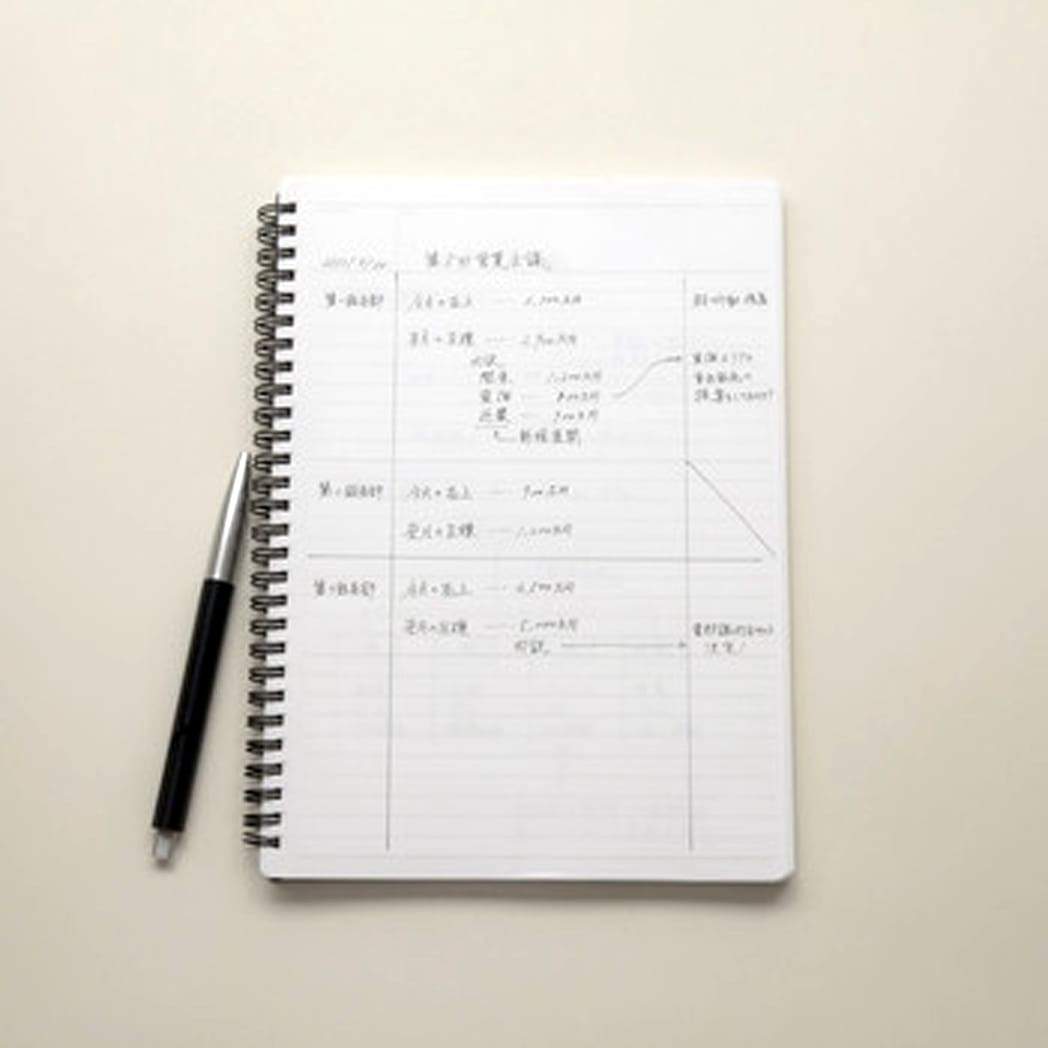 Maruman Mnemosyne Notebooks - Black - Lined - A5-Pen Boutique Ltd