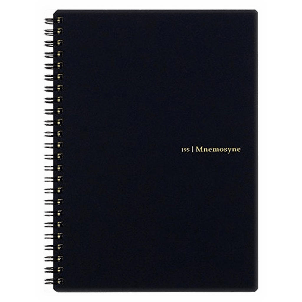 Maruman Mnemosyne Notebooks - Black - Lined - A5 - Pen Boutique Ltd